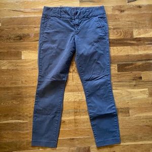 J.Crew Andie Chino, Size 6, Steely Grey